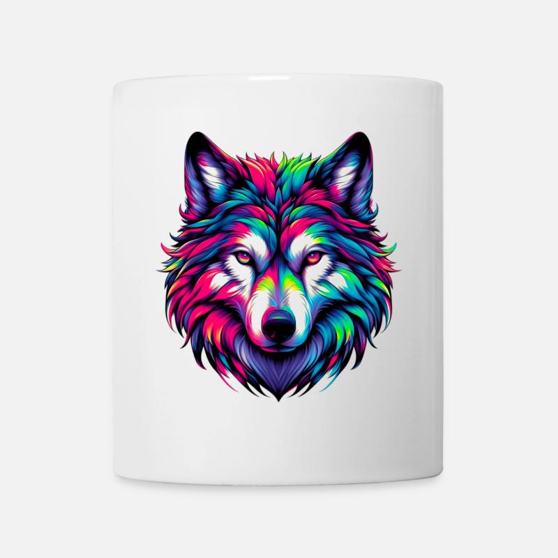 Wolf - Tasse - Weiß