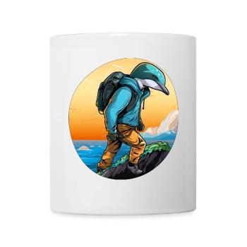 Dauphins Randonnée / Alpinistes Dauphin - Mug blanc - blanc - Devant