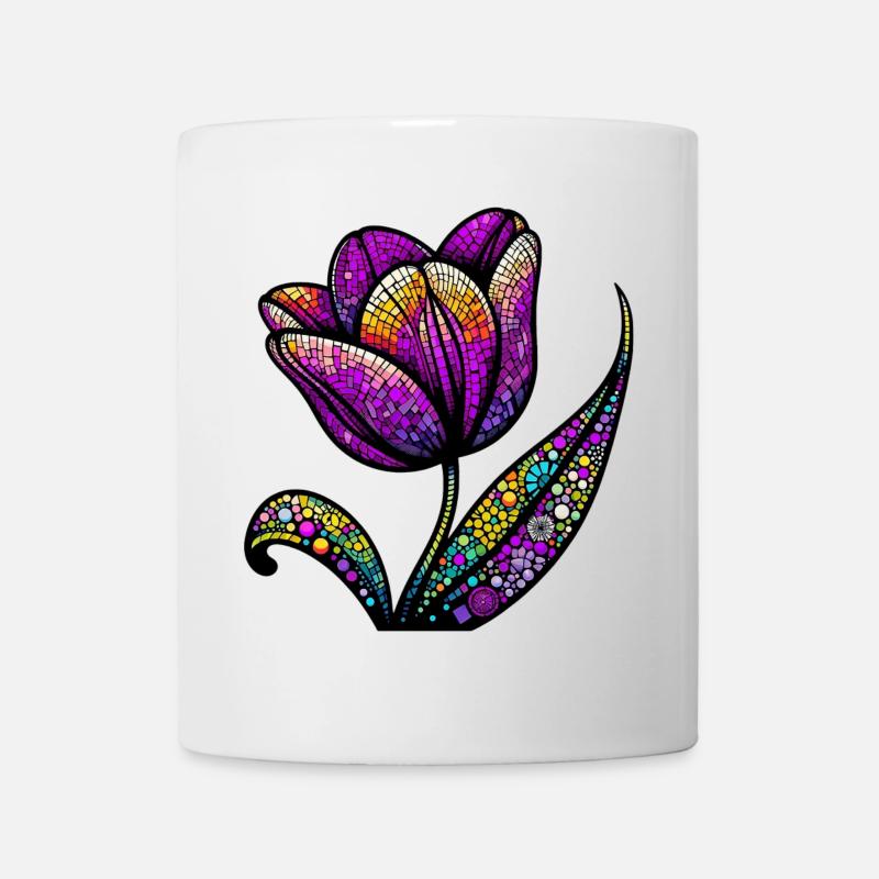 Tulpe - Tasse - Weiß