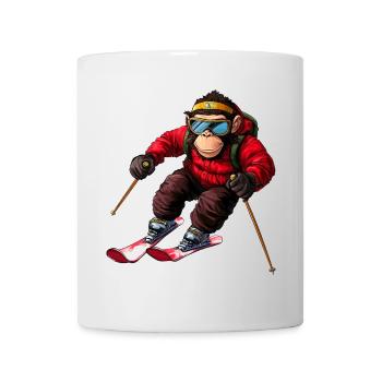 Ski Monkey - Mug - white - Front