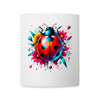 Coccinelle - Mug blanc - blanc - Devant