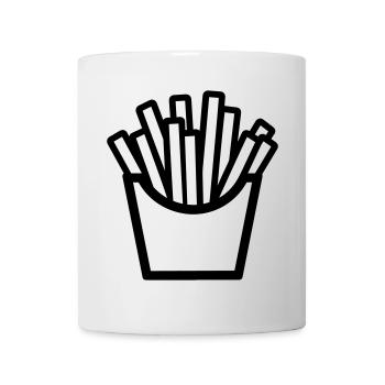 Pommes frites - Tasse - Weiß - Vorne