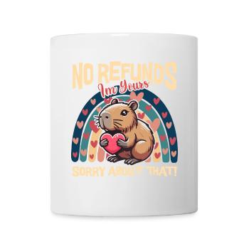 Keine Rückerstattung, Ich gehöre dir Capybara - Tasse - Weiß - Vorne
