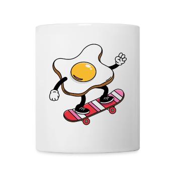 Skateboard Egg Daredevil - Mug - white - Front