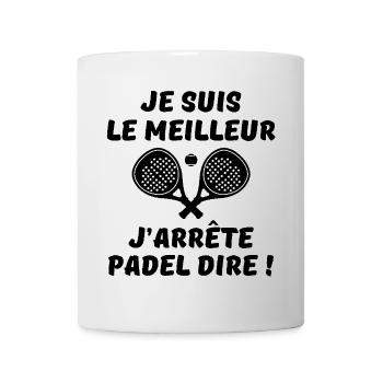 Padel, padel sport, racquet sport - Mug - white - Front