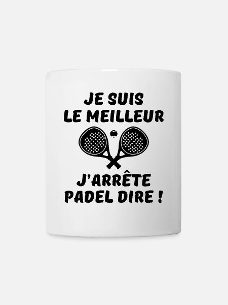 padel, padel sport, sport de raquette - Mug blanc - blanc