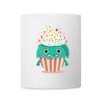 Cute Cupcake Monster – Cute and Playful - Mug - white - Front