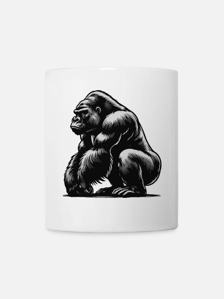 Gorilla - Tasse - Weiß