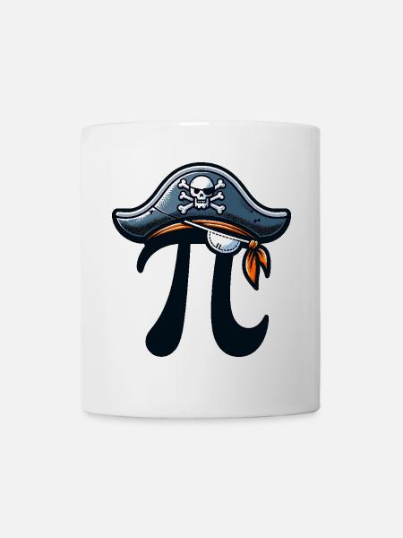 Pirate Pi Day Pirate Motif Fans de mathématiques Enseignant - Mug blanc - blanc