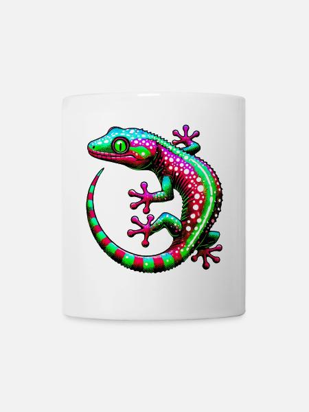 Gecko - Tasse - Weiß