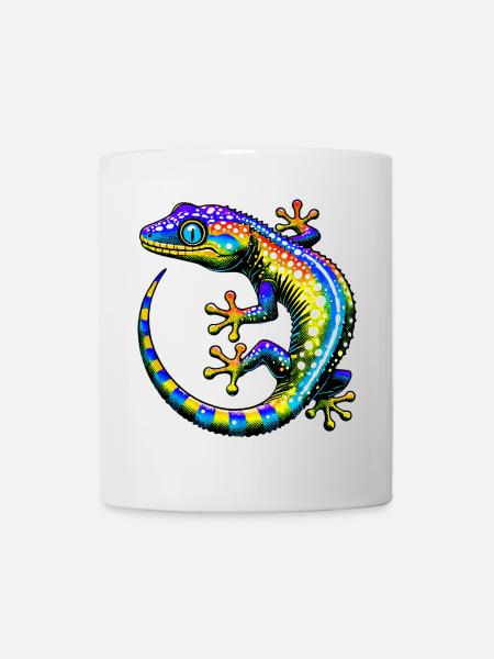Gecko - Tasse - Weiß