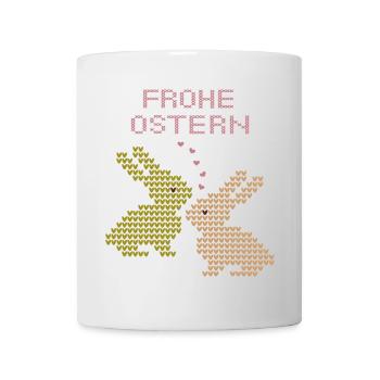 Frohe Ostern - Tasse - Weiß - Vorne