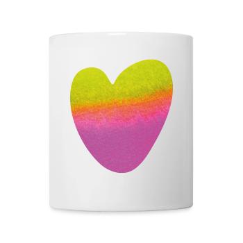 Heart Watercolor Symbol Love Painting Love Wedding - Mug - white - Front