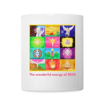 JahresEnergie-Bild 2025 - Sonja Ariel von Staden - Tasse - Weiß - Vorne