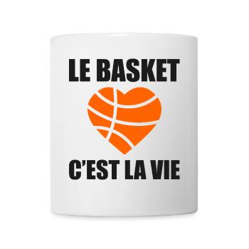 basketball is life, Basketball, Basketball, Sport - Mug - white - Front