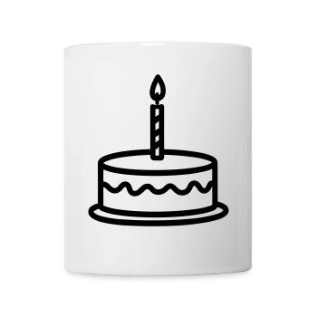 Birthday cake - Mug - white - Front