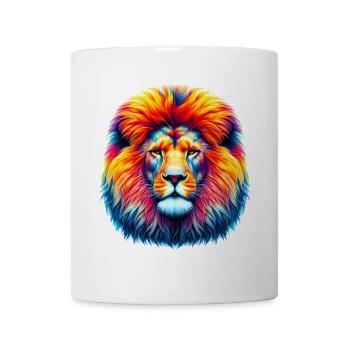 Löwe - Tasse - Weiß - Vorne