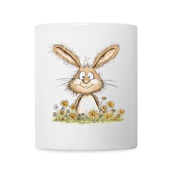 Drolliger Hase I Osterhase Häschen - Tasse - Weiß - Vorne