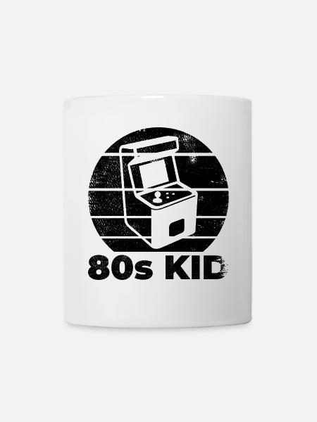 80er Arcade Gaming - Tasse - Weiß
