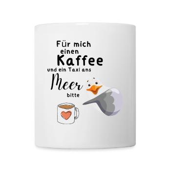 Für mich einen Kaffee - Tasse - Weiß - Vorne
