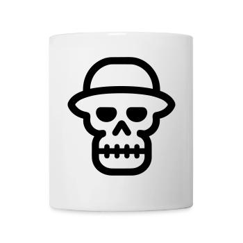 Schädel - Tasse - Weiß - Vorne