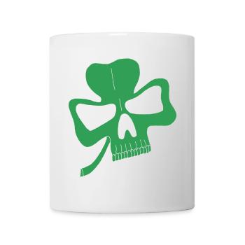 Crâne de trèfle - Mug blanc - blanc - Devant