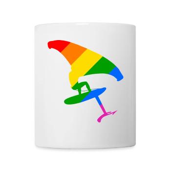 LGBTQ Pride Wingsurfing Design Gift - Mug - white - Front