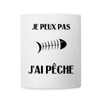PÊCHE. POISSON D'AVRIL. POISSON. SARDINE - Mug blanc - blanc - Devant