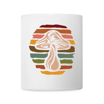 Collectionneur de champignons rétro - nature design vintage - Mug blanc - blanc - Devant
