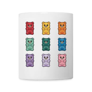 Adorable collection d’ours gommeux - Mug blanc - blanc - Devant