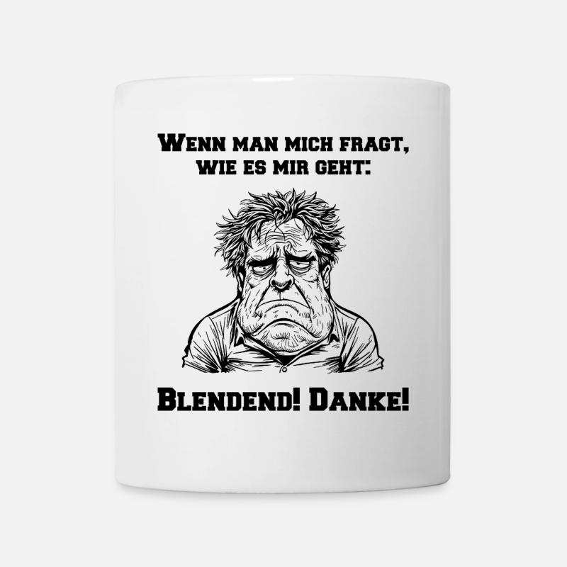 Erschöpfter Mann - Tasse - Weiß