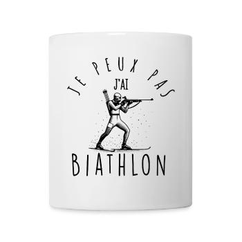 I can't I biathlon - Mug - white - Front