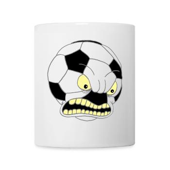 Ballon de football - Mug blanc - blanc - Devant