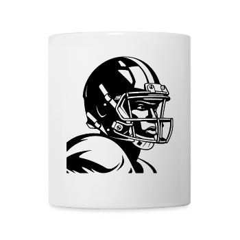 Footballspieler - Tasse - Weiß - Vorne