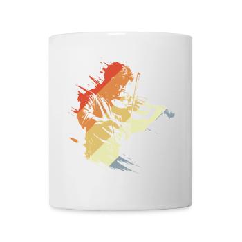 Violinist Retro Look - Mug - white - Front