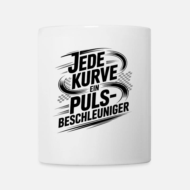 Chaque courbe est un accélérateur d’impulsions - Mug blanc - blanc