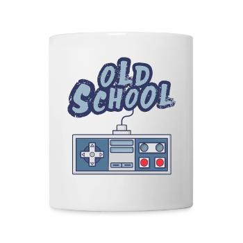 Old school - Mug blanc - blanc - Devant