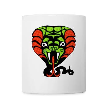 Snake illustration magic jungle ancient style - Mug - white - Front