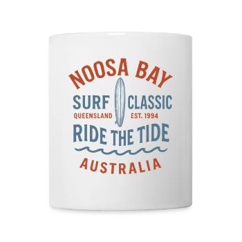 Noosa Bay Classic Surfer Australie - Mug blanc - blanc - Devant