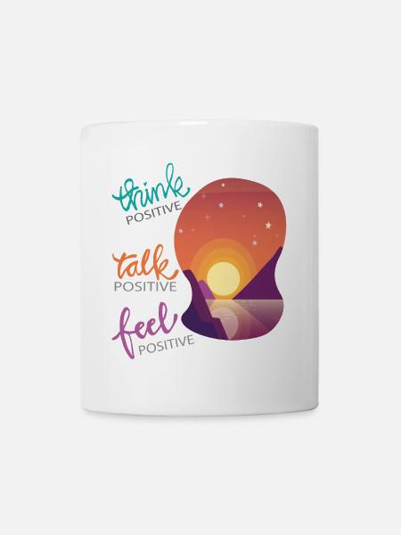 think positive - Tasse - Weiß