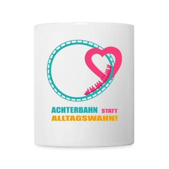 Roller coaster instead of everyday mania - Mug - white - Front