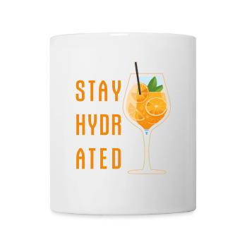 Stay Hydrated Spritz Longdrink Cocktail Party - Tasse - Weiß - Vorne
