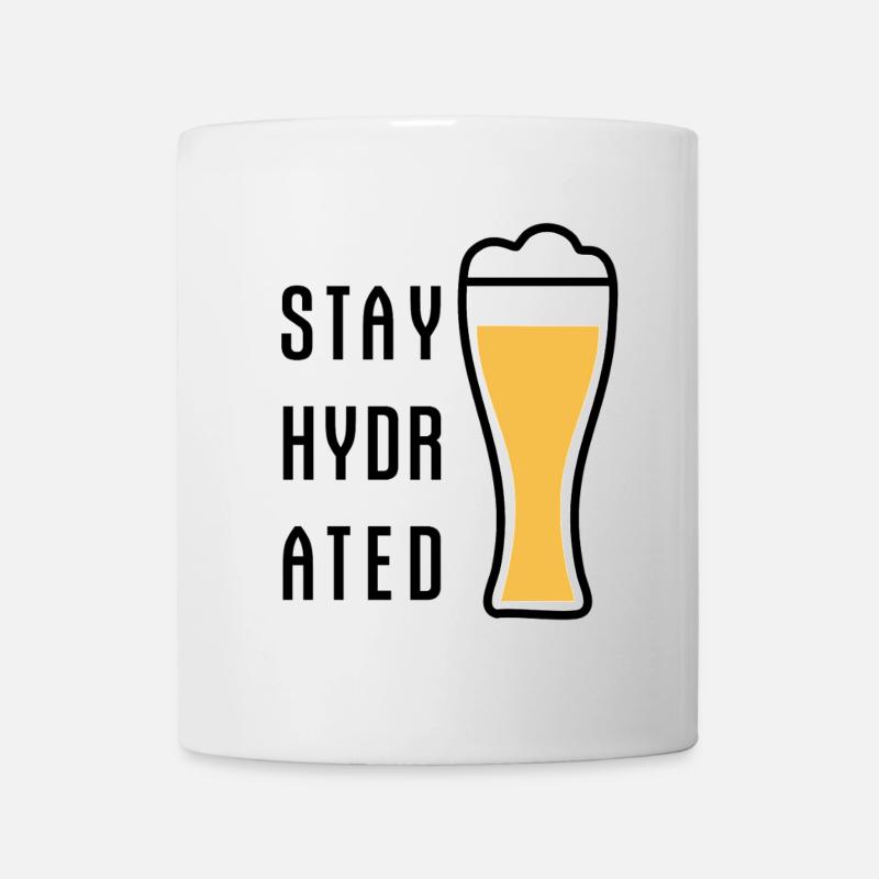 Restez hydraté Bière de blé Fête de la bière de blé - Mug blanc - blanc
