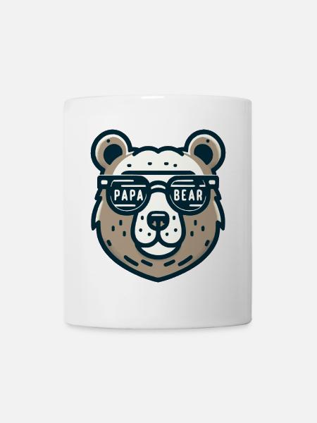 Papa Bear - Tasse - Weiß