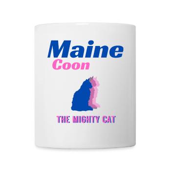 Puissance et force Maine Coon - Mug blanc - blanc - Devant