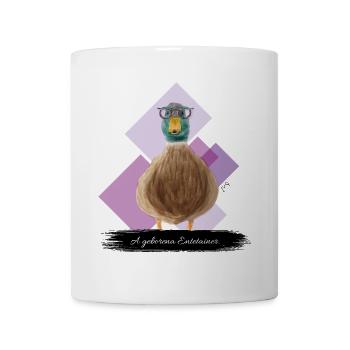 JvG Ente "A geborena Entetainer" - Tasse - Weiß - Vorne