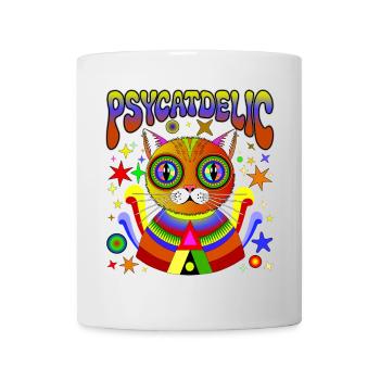 PSYCATDELIC - Mug blanc - blanc - Devant