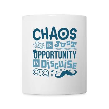 Chaos Is Just Opportunity in Disguise - Fun Quote - Mug - white - Front
