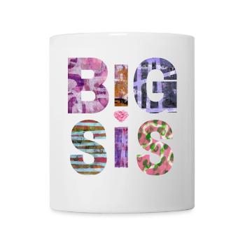 BIG SIS II- Sister - Große Schwester - Partnerlook - Tasse - Weiß - Vorne