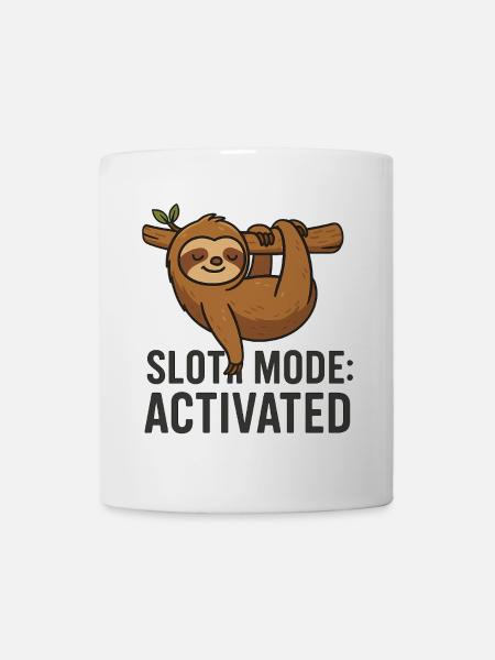 Mode paresseux : Activé - Drôle de dicton de paresseux - Mug blanc - blanc